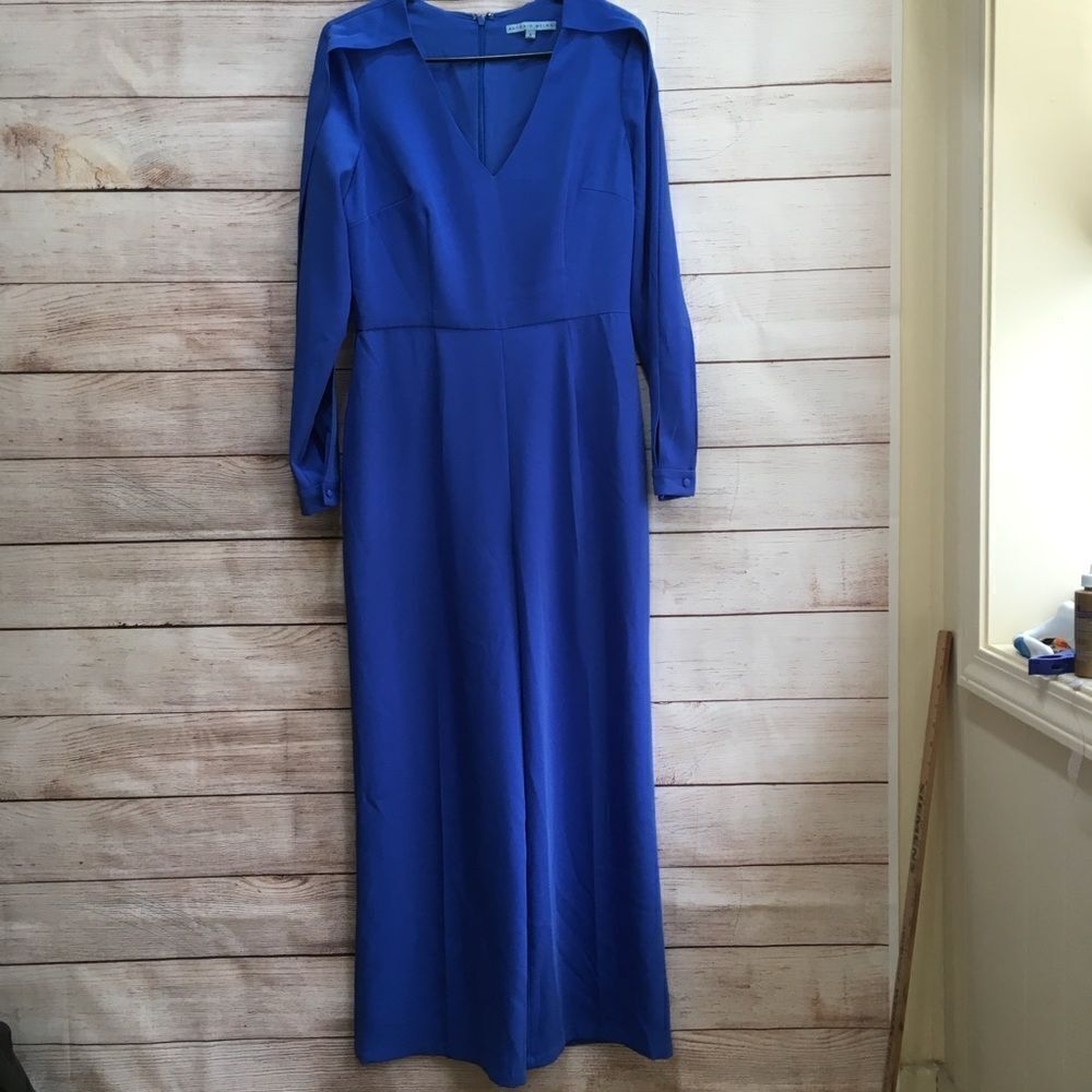 ANTONIO MELANI WIDE LEG JUMPSUIT IN ROYAL BLUE‎